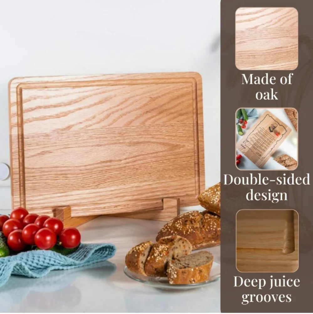 Groute George Bernard Shaw Quotes Engraved Oak Cutting Board 9x13 in NWT